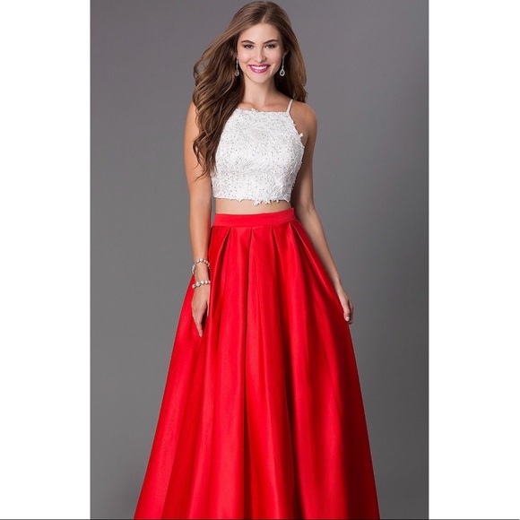 Dave & Johnny two piece prom dress Brand NEW - Picture 3 of 6